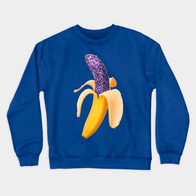 Glitter banana Crewneck Sweatshirt by byb